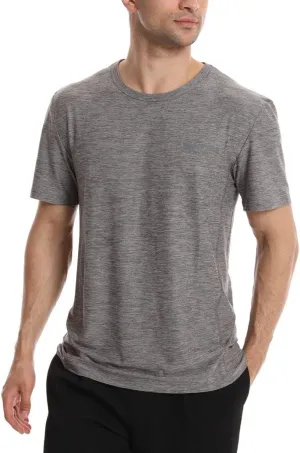 Different Touch Mens Active Workout Quick Dry Crew Neck Short Sleeve T-Shirts