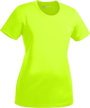 DRI-Equip Women's Neon Color High Visibility Athletic T-Shirts in Sizes S-4XL