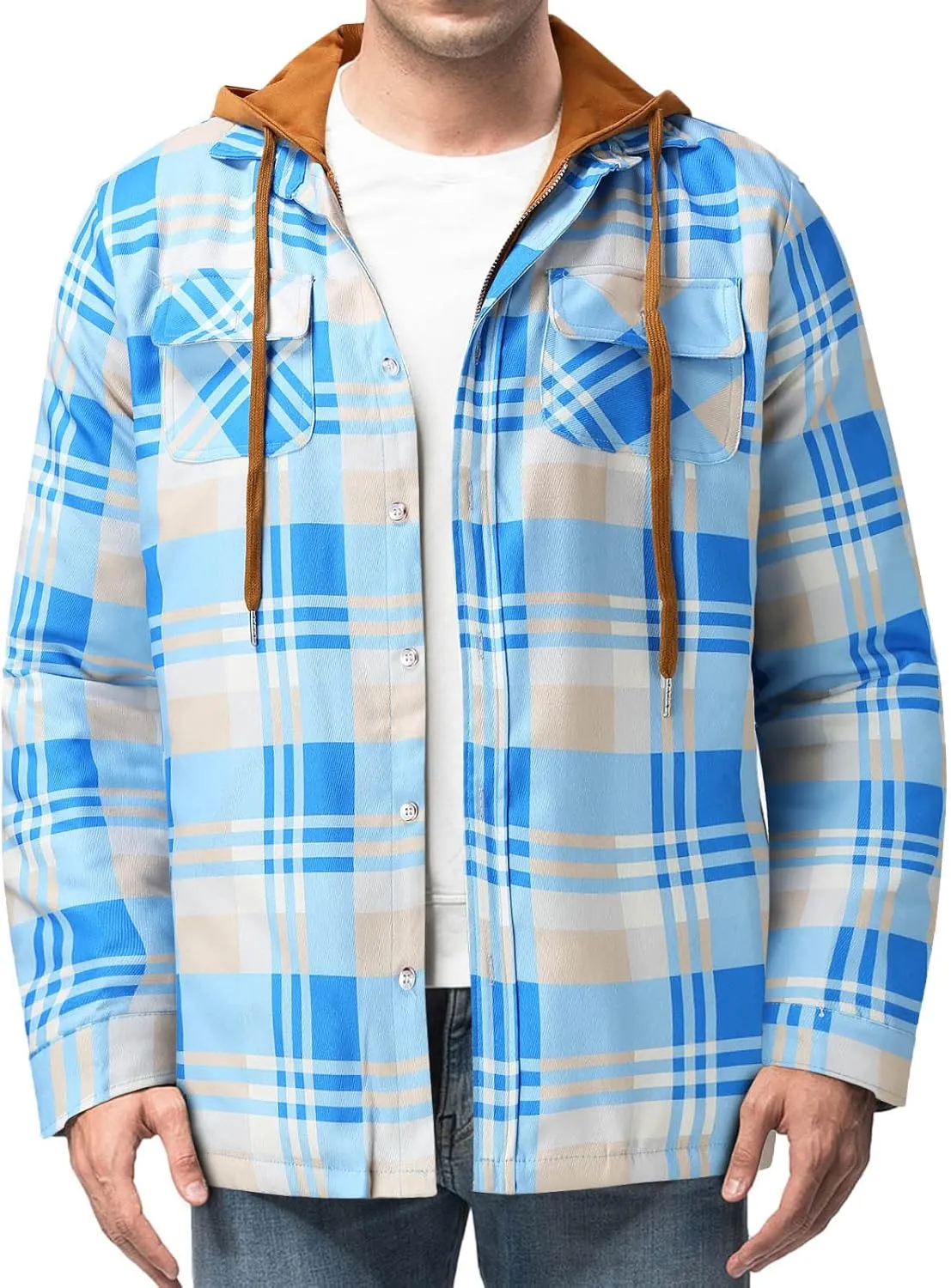 Flannel Shirt for Men Men's Button Down Regular Fit Long Sleeve Plaid Flannel Casual Shirts Men's Cotton Flannel Shirt