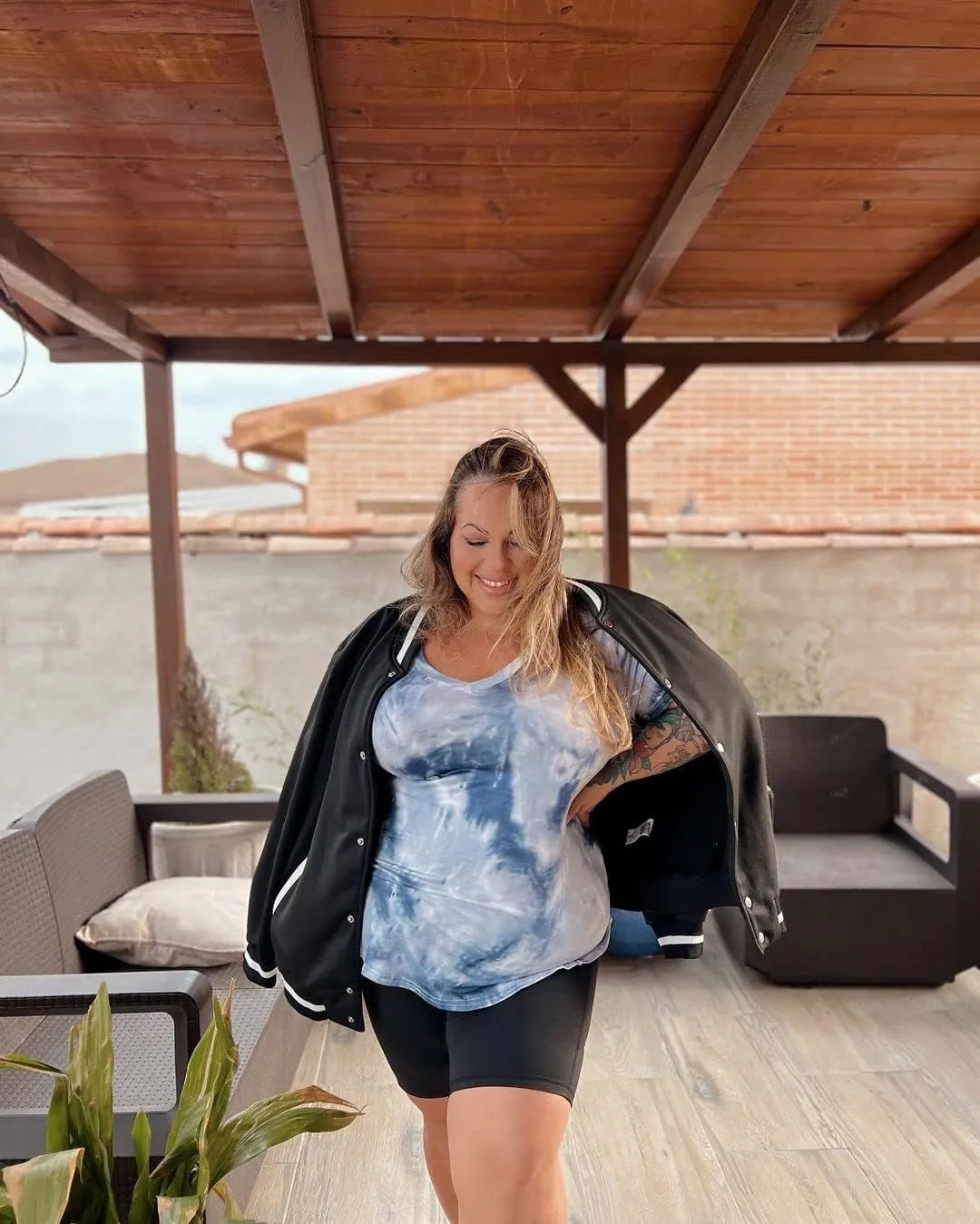 FOREYOND Plus Size Workout Tops for Women T Shirts Loose Fit V Neck Clothing Yoga Casual Summer