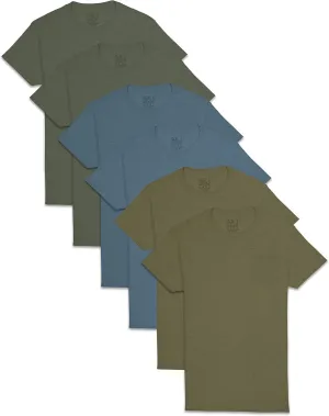 Fruit of the Loom Men's Undershirts, Moisture Wicking & Tag Free, Short Sleeve Crew T-Shirts
