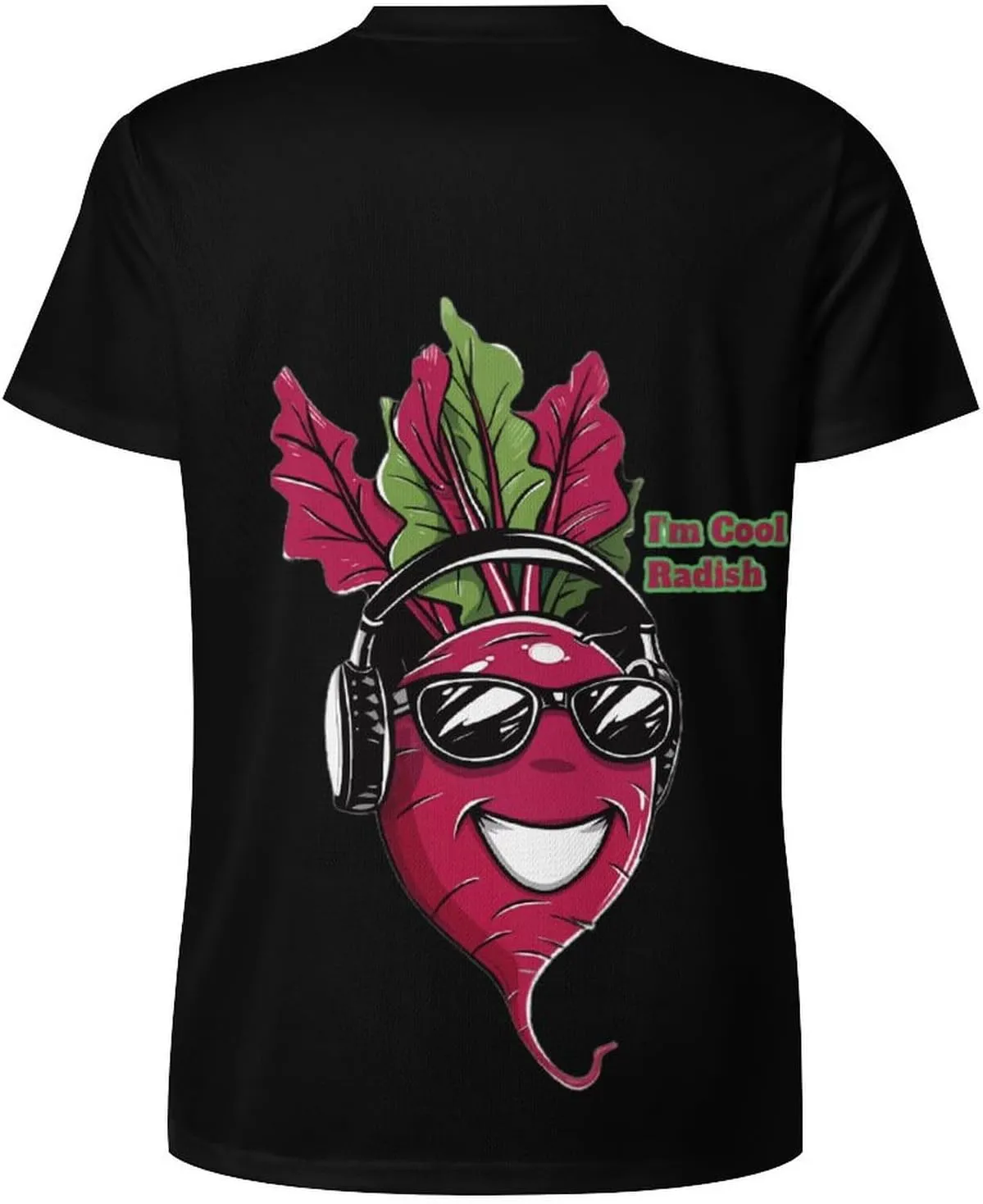 Funny Cool Radish Men's Short Sleeve Tee Casual Crew Neck T-Shirts Summer Workout Tops Graphic