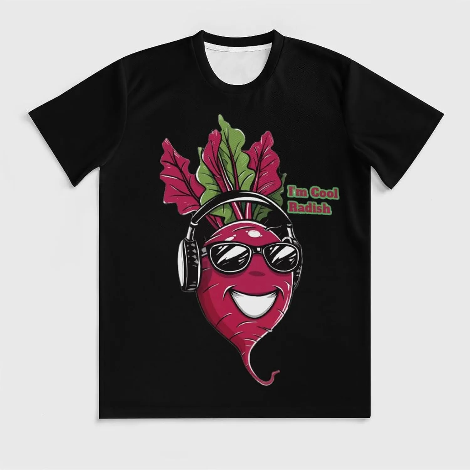 Funny Cool Radish Men's Short Sleeve Tee Casual Crew Neck T-Shirts Summer Workout Tops Graphic