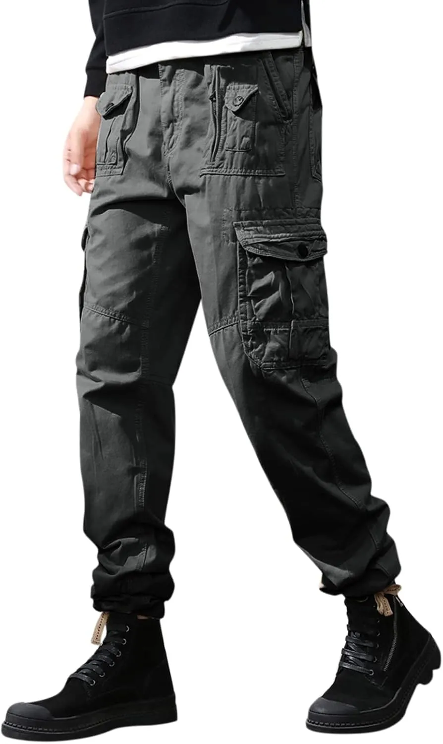 GIERIDUC Polka Dots Dress Pants for Men's Mens Sweat Pants Elastic Bottom Mens Checkered Dress Pants Basketball Sports Cards