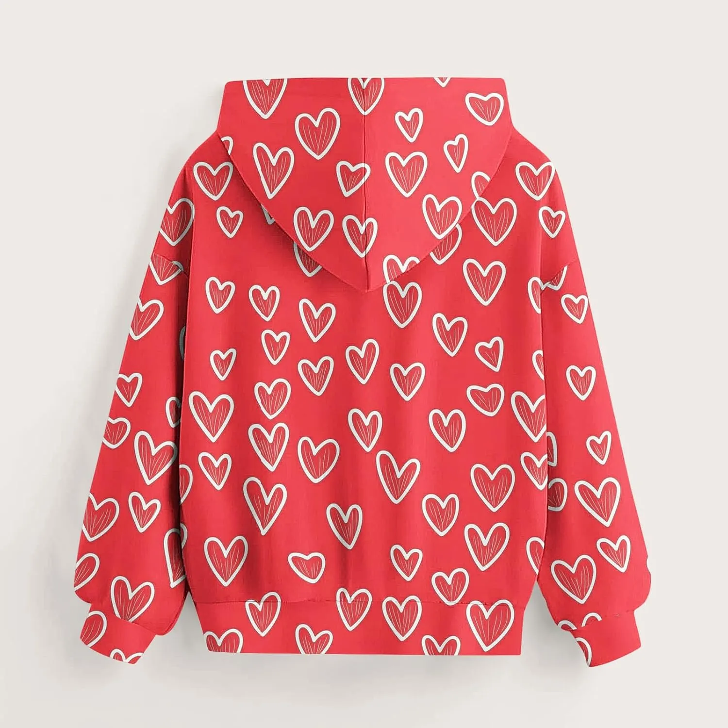 Girls Oversized Hoodie Shirts Dressy Casual Long Sleeve Gradient Color Hooded Pullover Tops Loose Kids Preppy Clothes