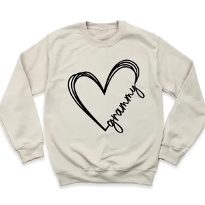 Grammy T-Shirt Sweatshirt, Grandma Sweatshirt, Mothers Day Gift, Grandmother Shirt, Mom Sweatshirt, Nana Sweatshirt, Grammy Sweatshirt, Gift For Grandma, Grammy Christmas Gift (Sweatshirt L, Sand)