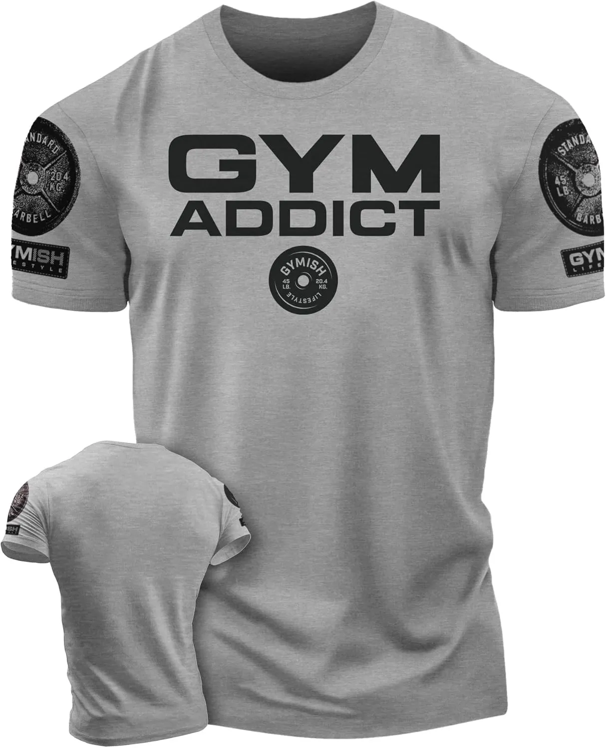 Gym Addict Workout Shirts for Men, Funny Lifting T-Shirt