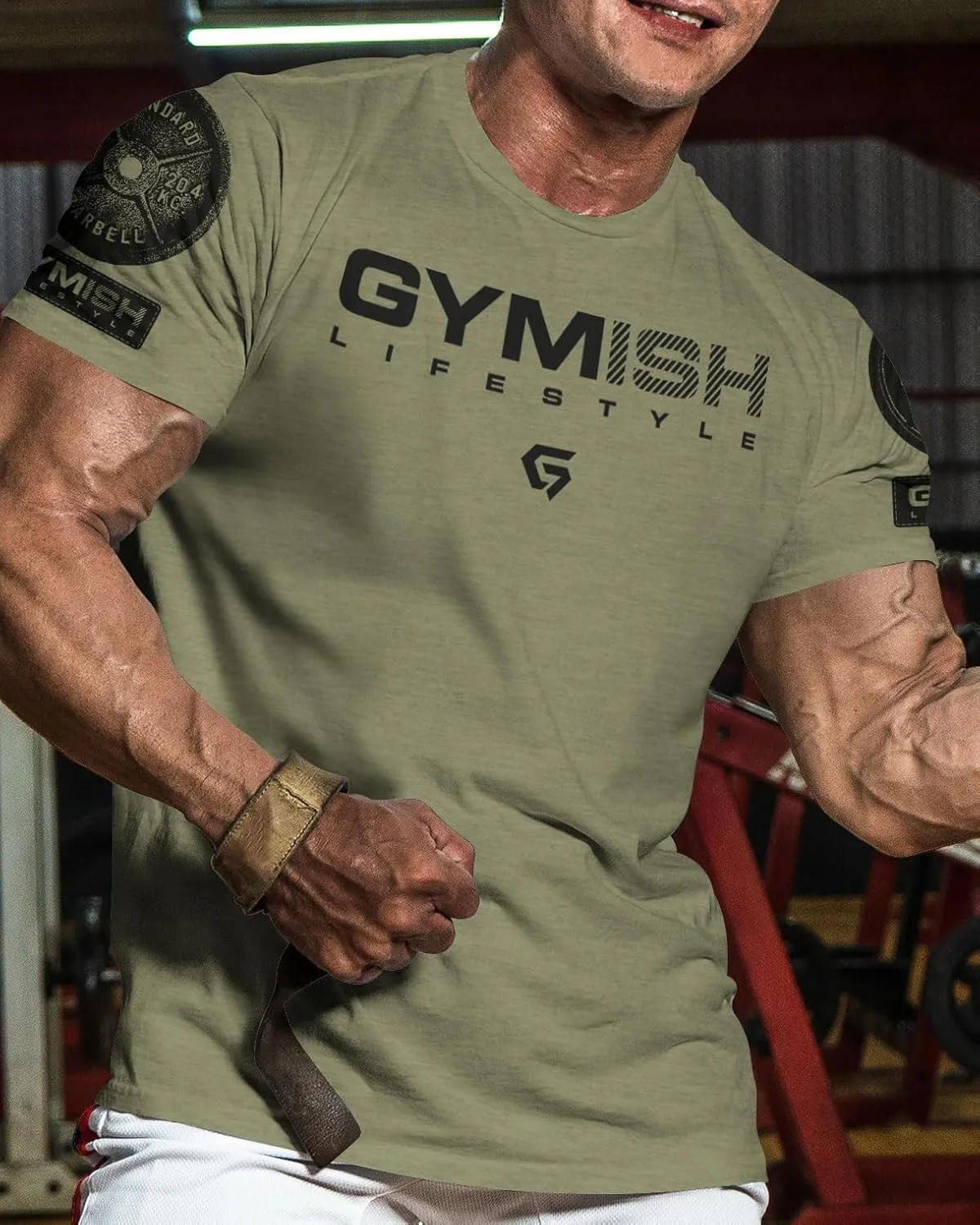 Gymish Lifestyle Gym Workout Shirts for Men Motivational Weight Lifting T-Shirt