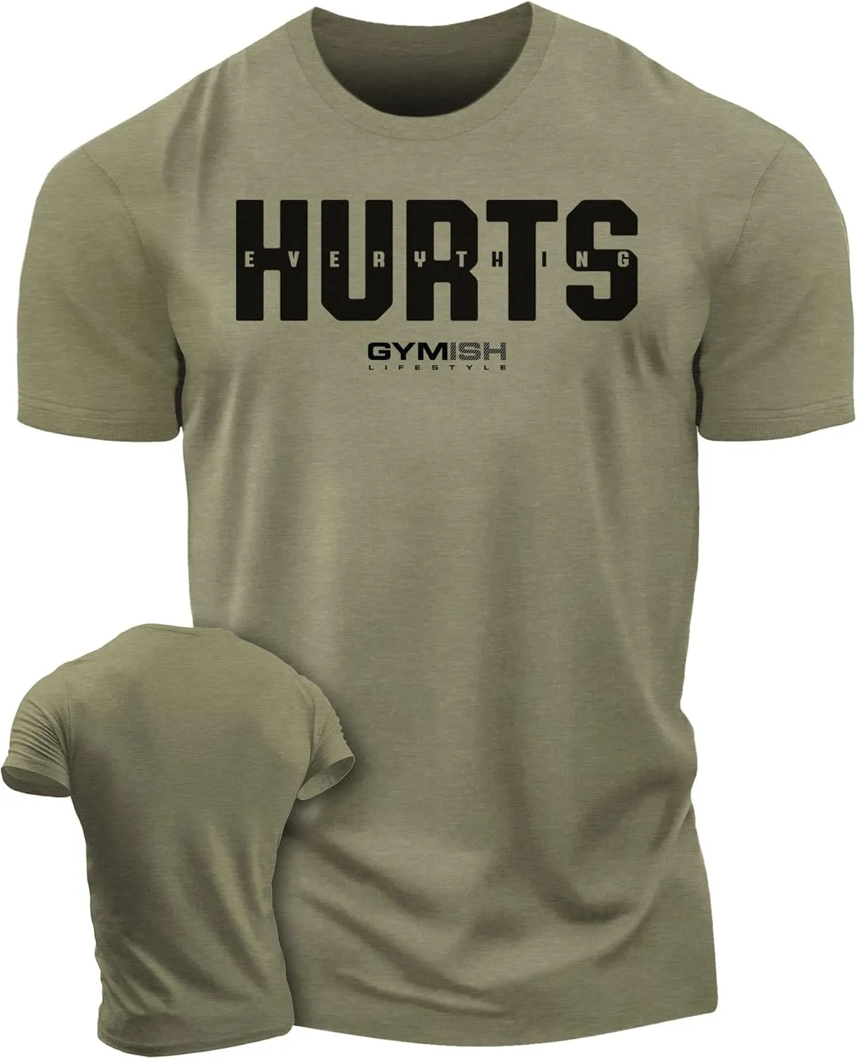 Gymish Lifestyle Gym Workout Shirts for Men Motivational Weight Lifting T-Shirt