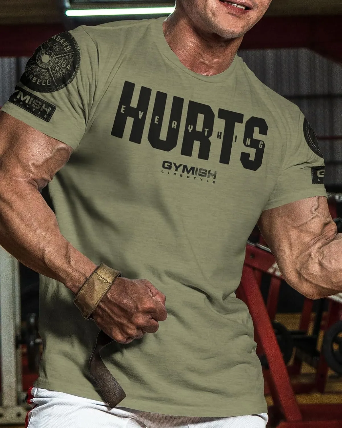Gymish Lifestyle Gym Workout Shirts for Men Motivational Weight Lifting T-Shirt