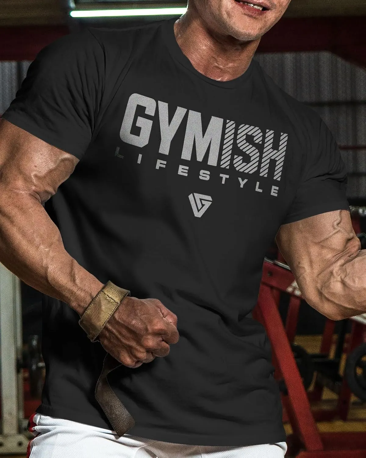 Gymish Workout Shirts for Men V2, Motivational Gym Lifting T-Shirt