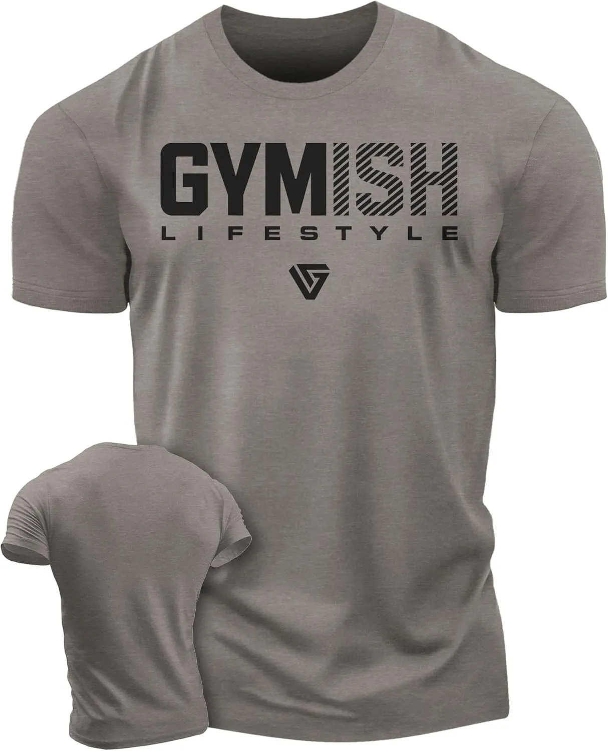 Gymish Workout Shirts for Men V2, Motivational Gym Lifting T-Shirt