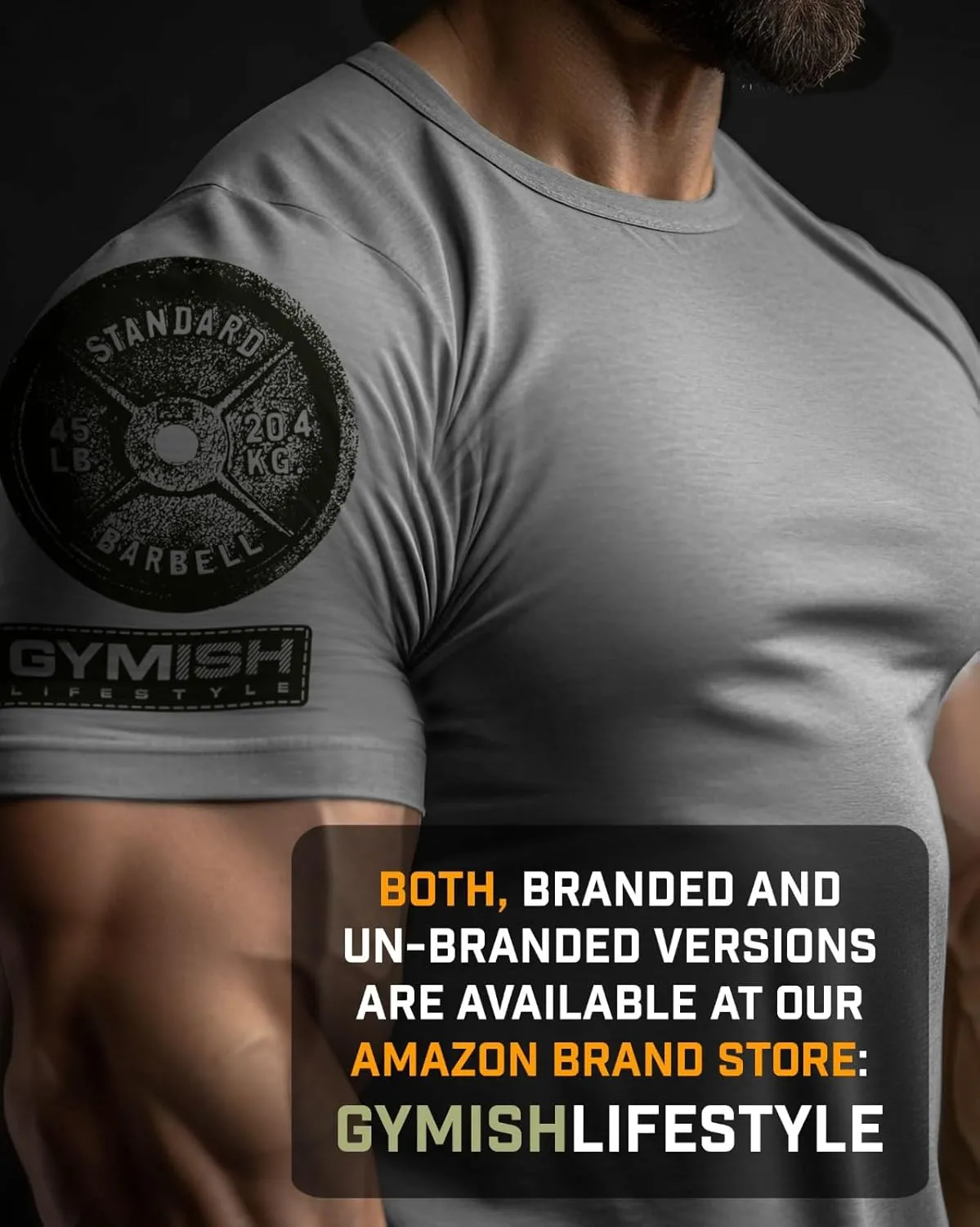 Gymish Workout Shirts for Men V2, Motivational Gym Lifting T-Shirt