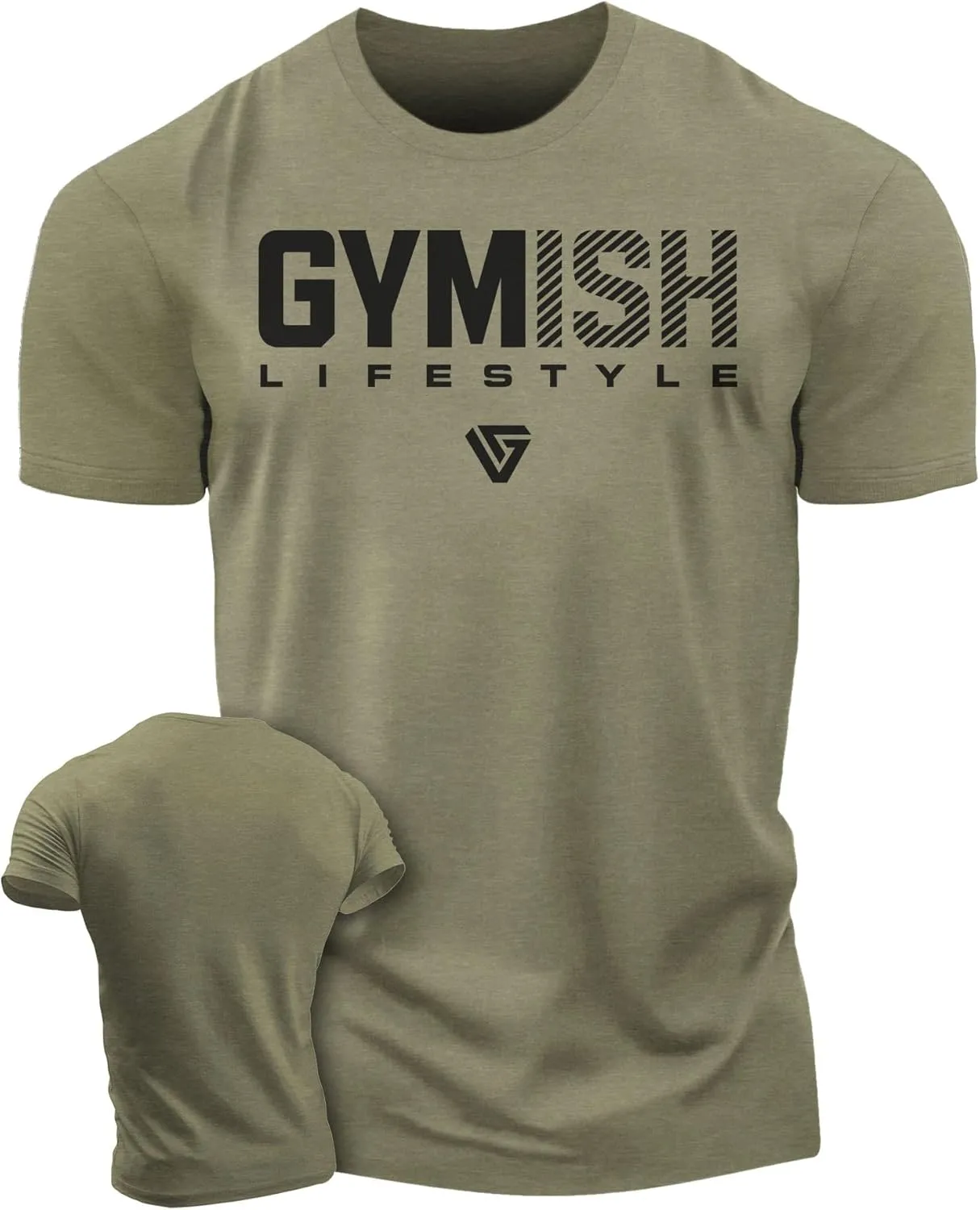 Gymish Workout Shirts for Men V2, Motivational Gym Lifting T-Shirt