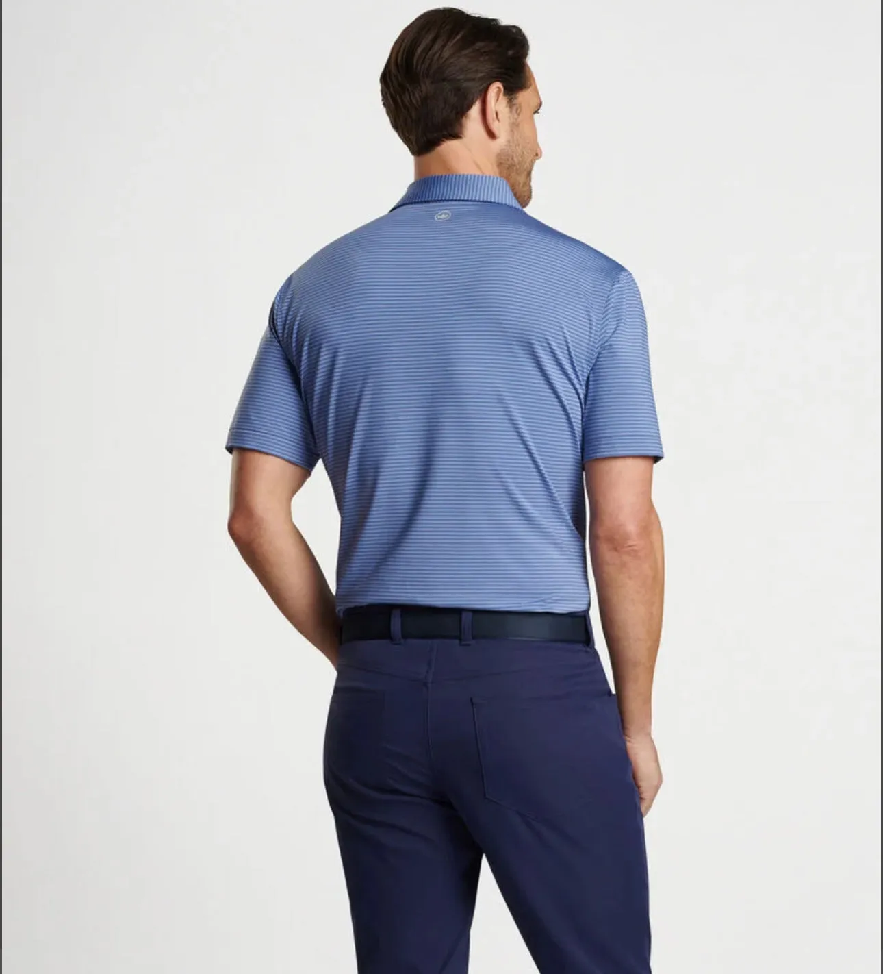 Hales Performance Jersey Polo in Mako Blue by Peter Millar
