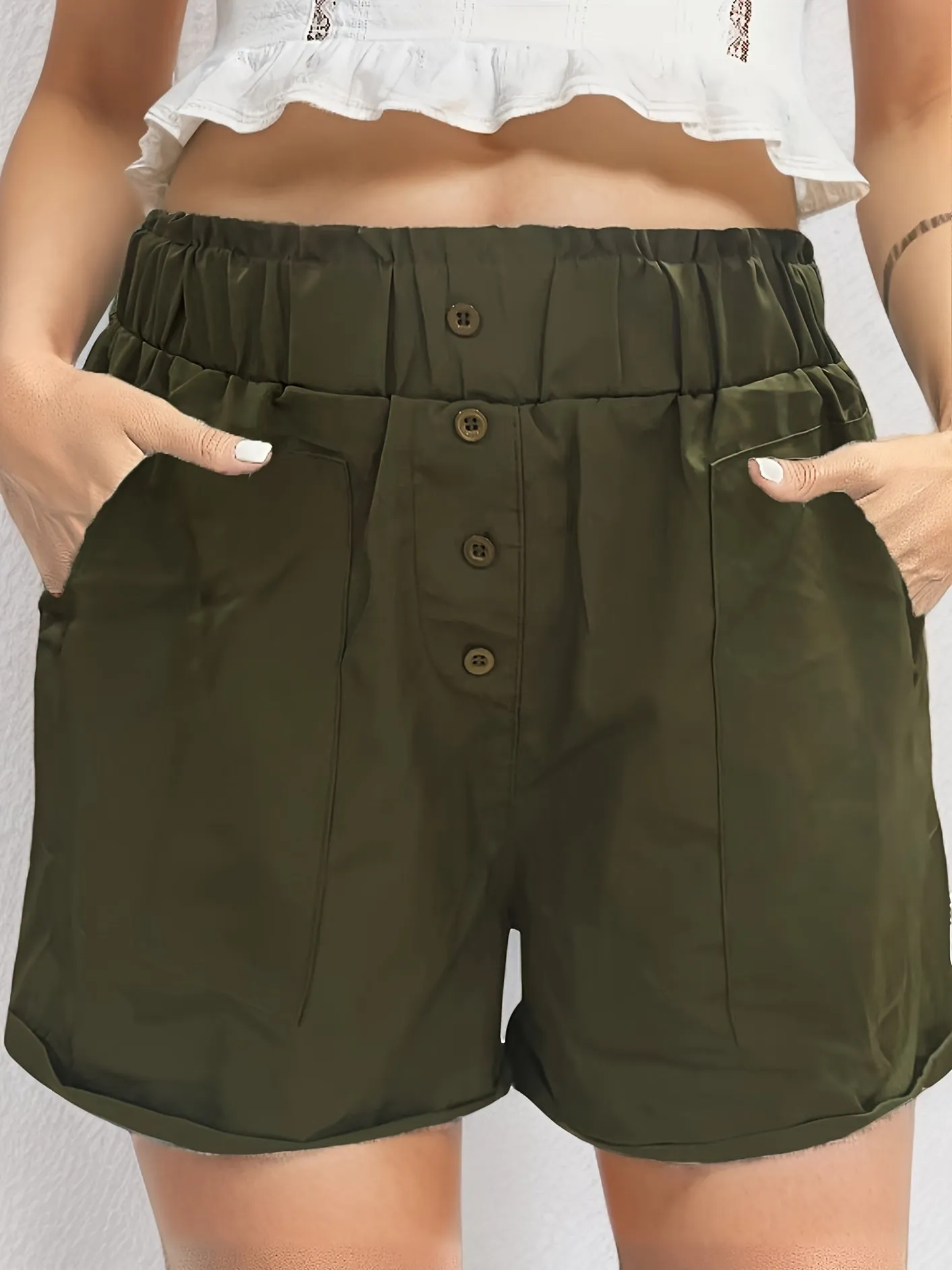High Waist Pocket Shorts for Women  Effortless Summer Style