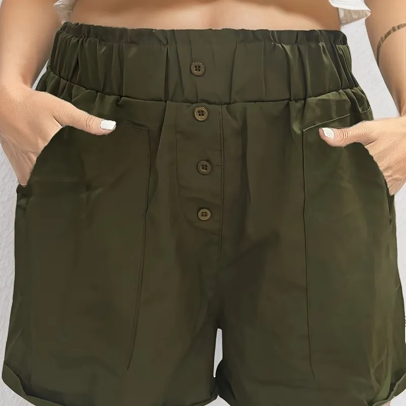 High Waist Pocket Shorts for Women  Effortless Summer Style