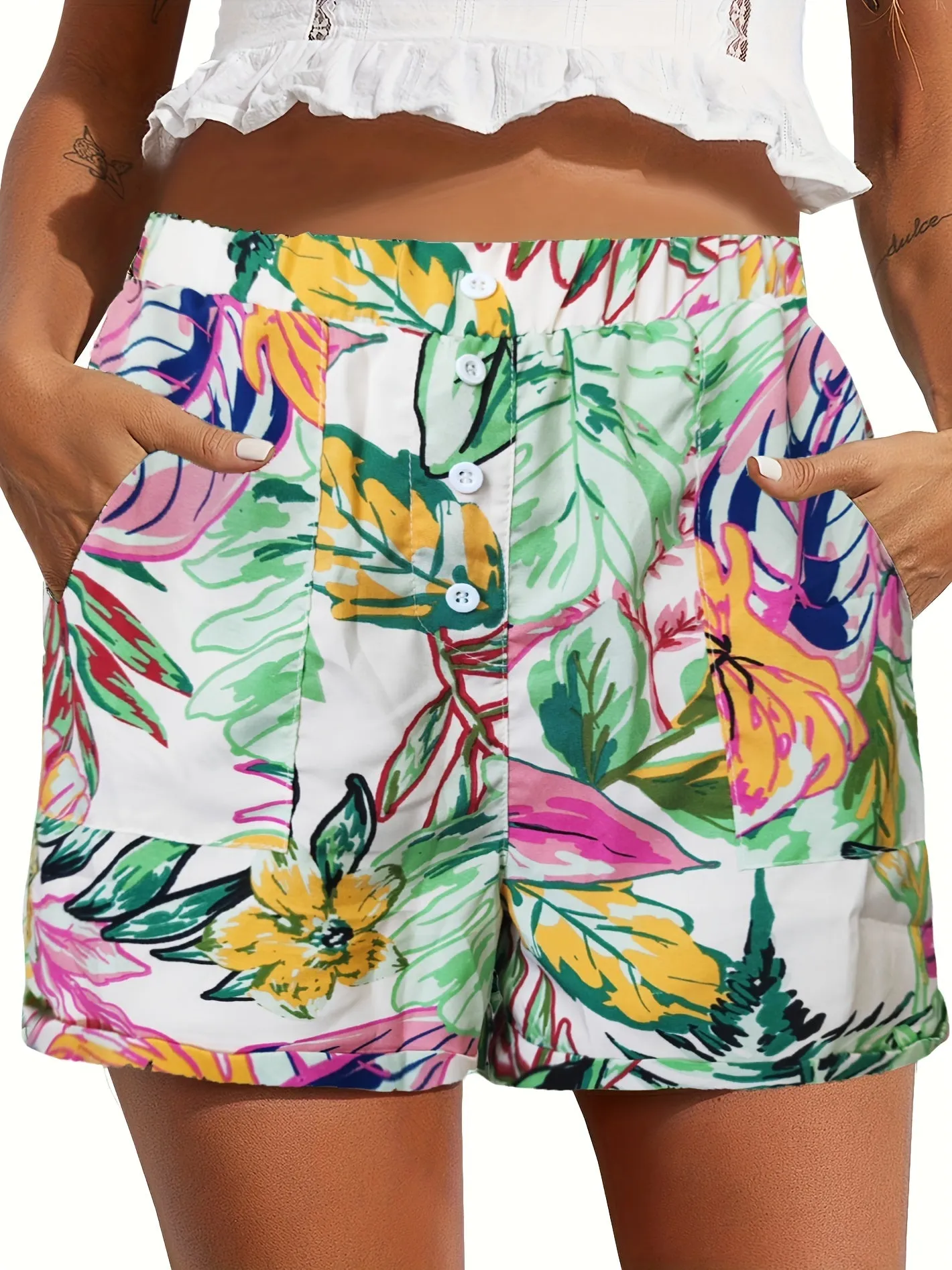 High Waist Pocket Shorts for Women  Effortless Summer Style
