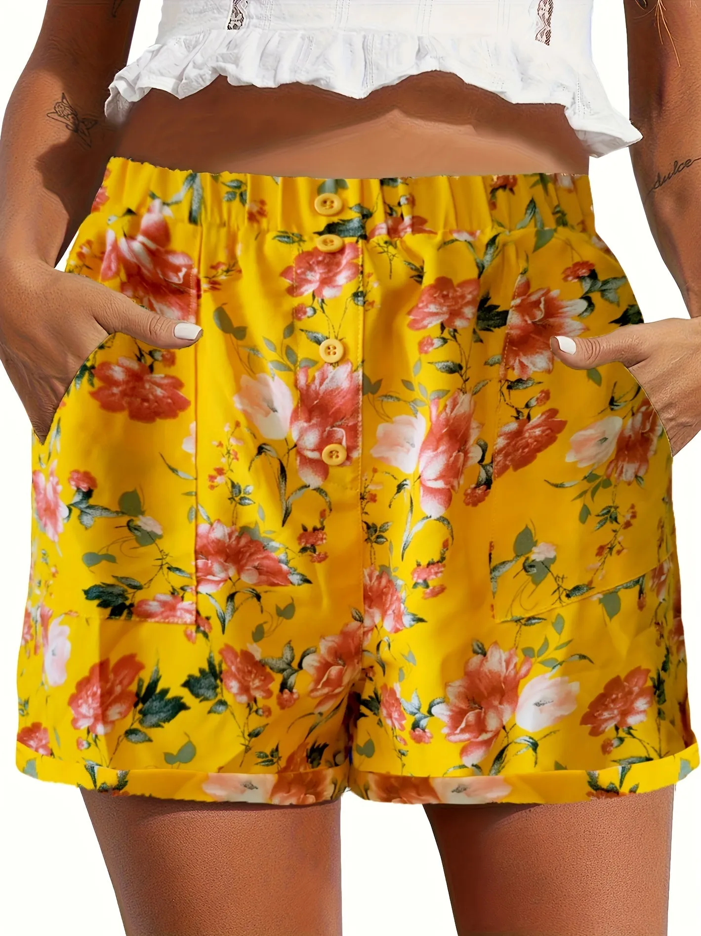 High Waist Pocket Shorts for Women  Effortless Summer Style
