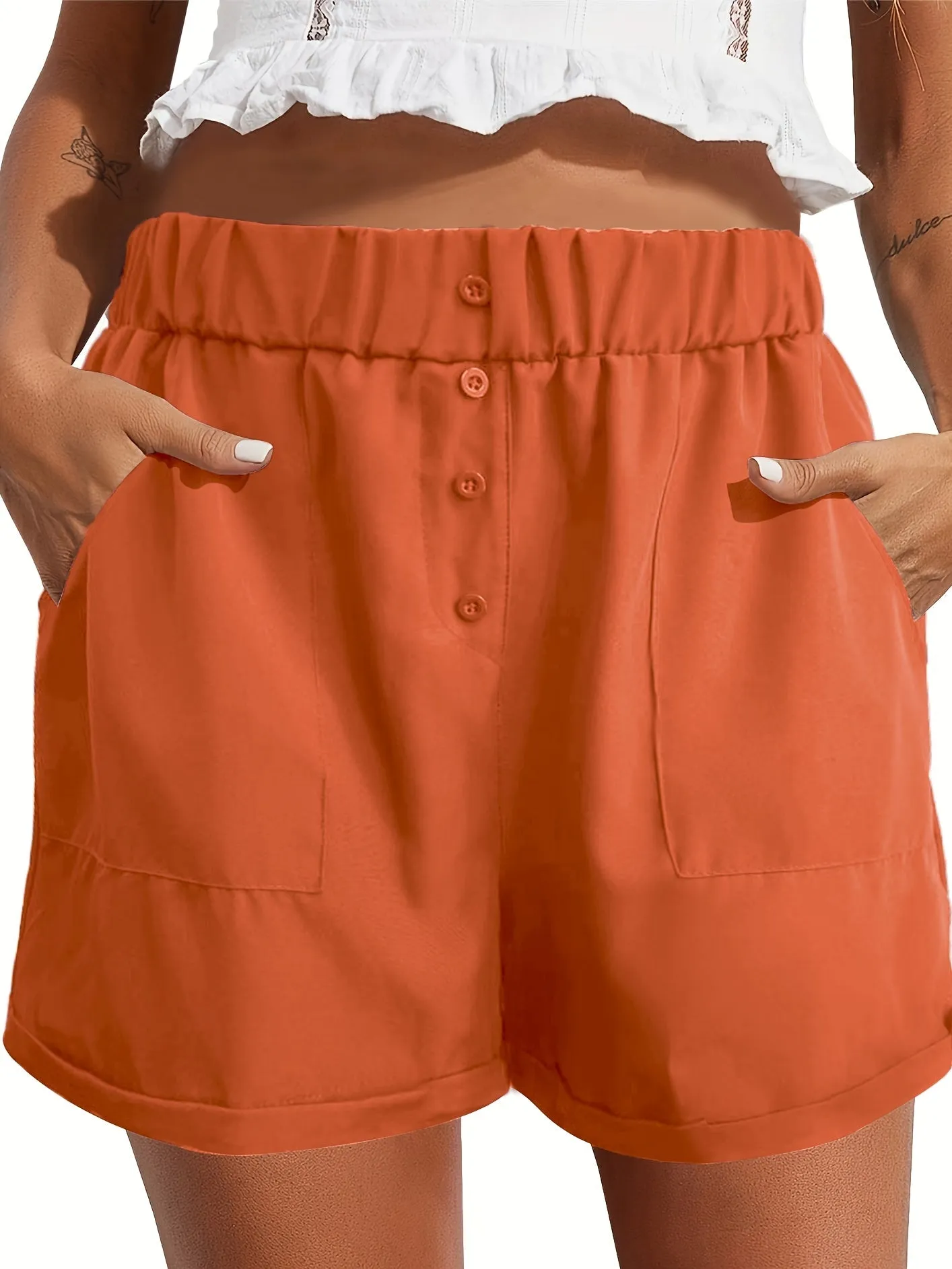 High Waist Pocket Shorts for Women  Effortless Summer Style