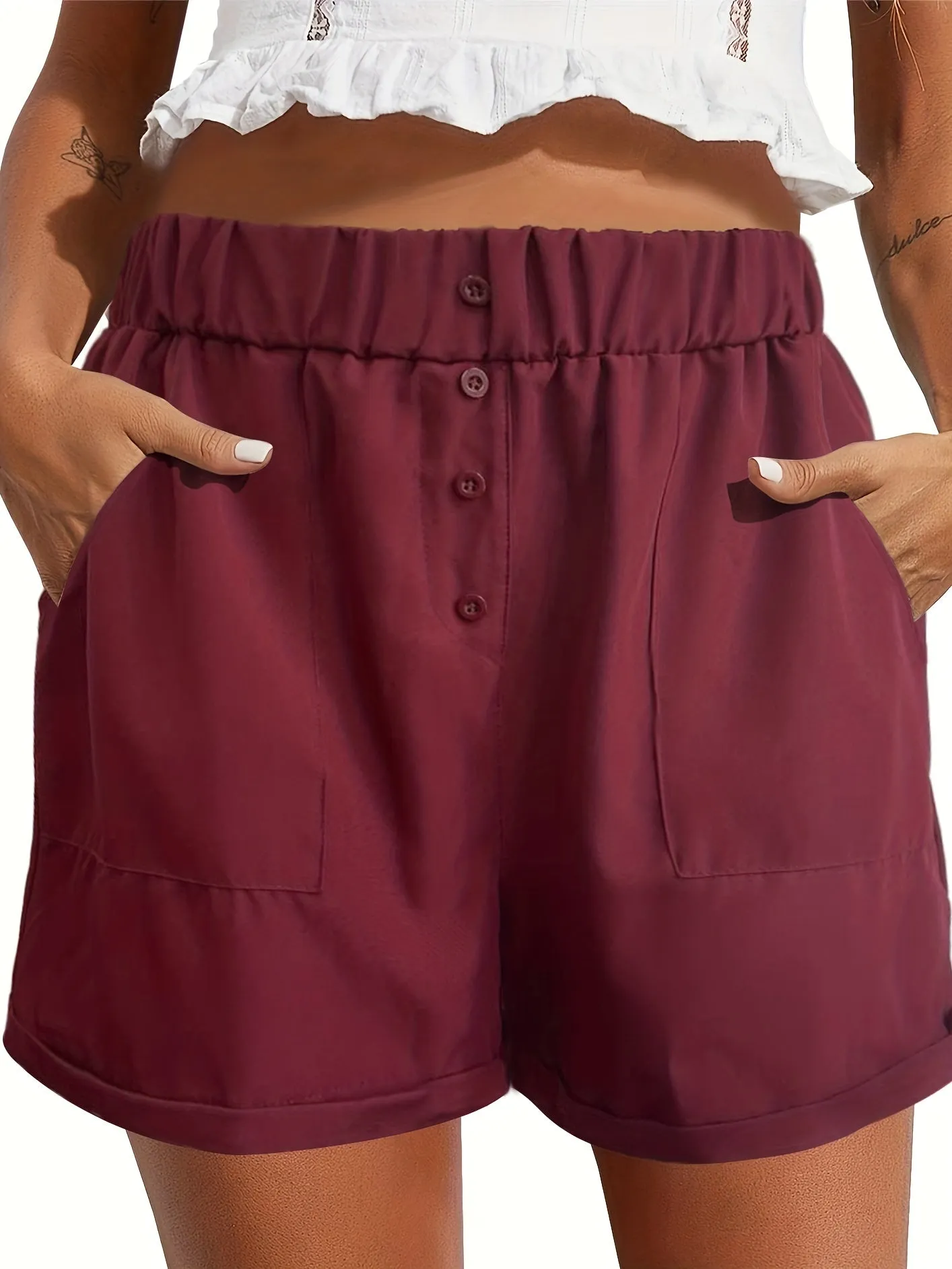 High Waist Pocket Shorts for Women  Effortless Summer Style