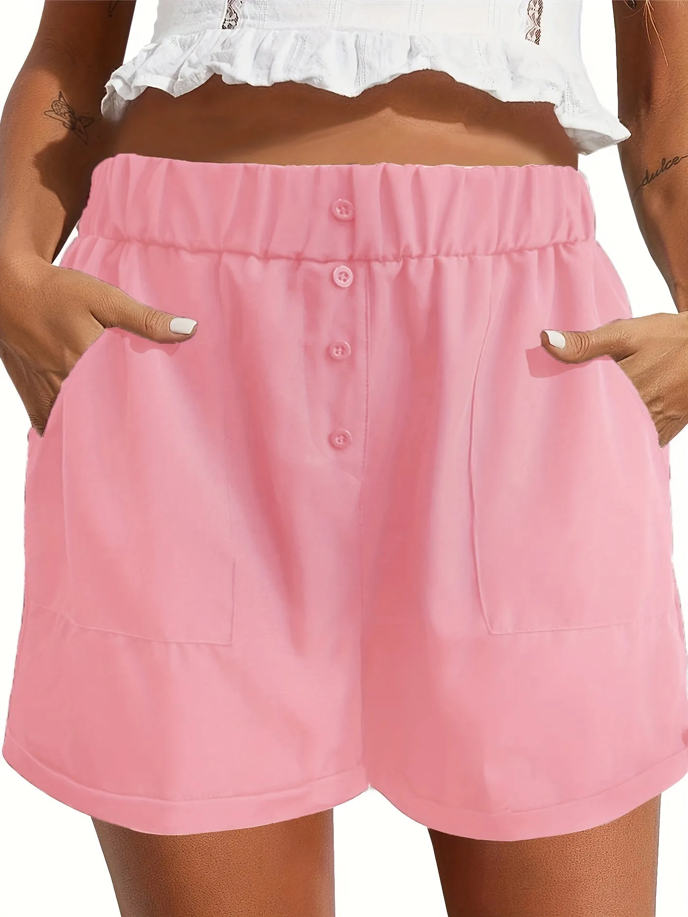 High Waist Pocket Shorts for Women  Effortless Summer Style