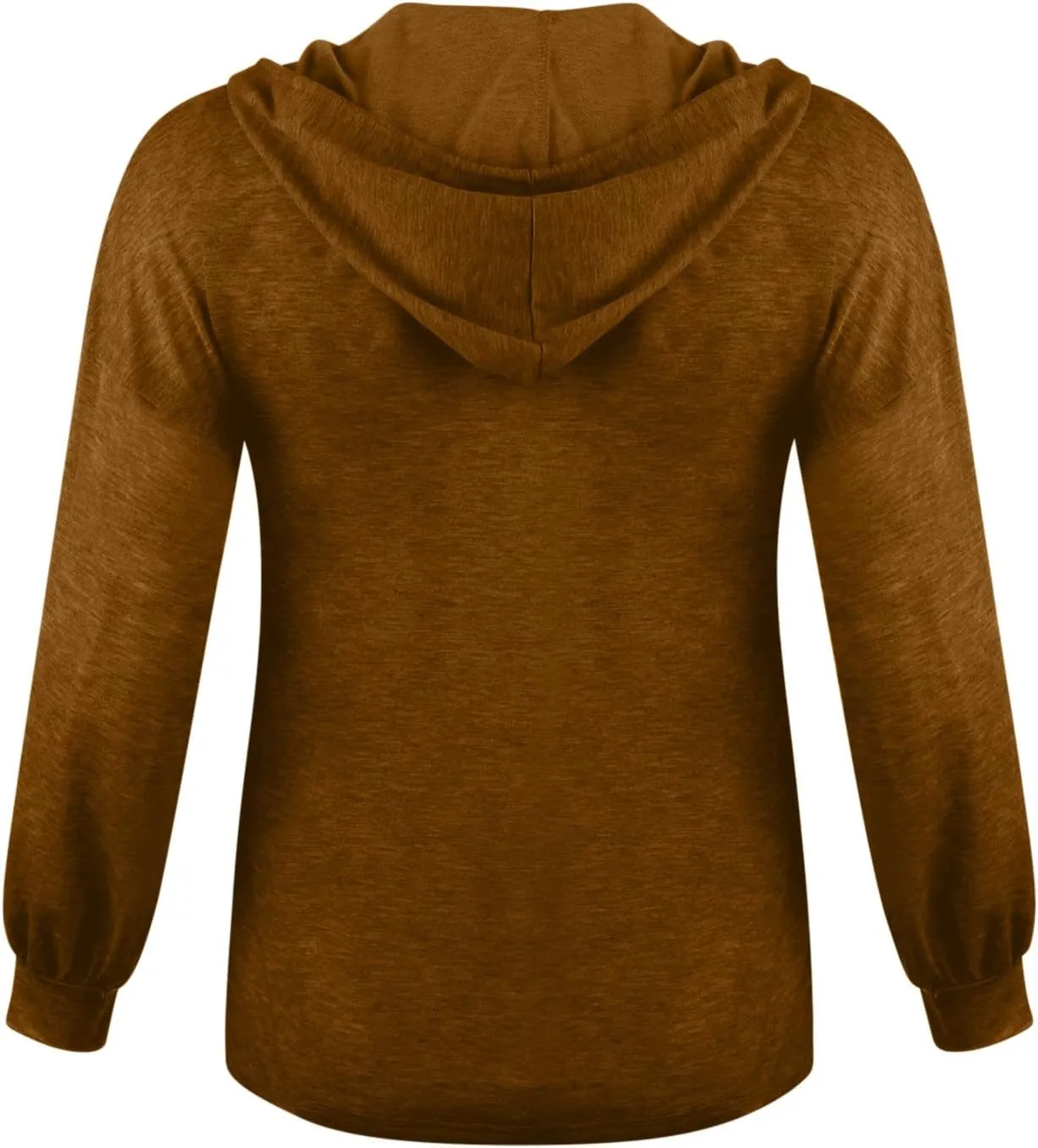 Hoodies for Women Lantern Long Sleeve Sweatshirts Button V Neck Shirts Hooded Pullover Casual Trendy Party Daily Top