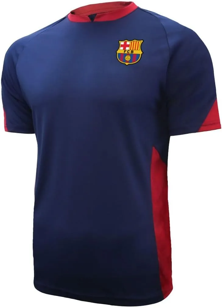 Icon Sports Officially Licensed FC Barcelona Ultimate Fan Pack, 5-Piece Soccer Set - Jacket, T-Shirts, Scarf & Soccer Ball