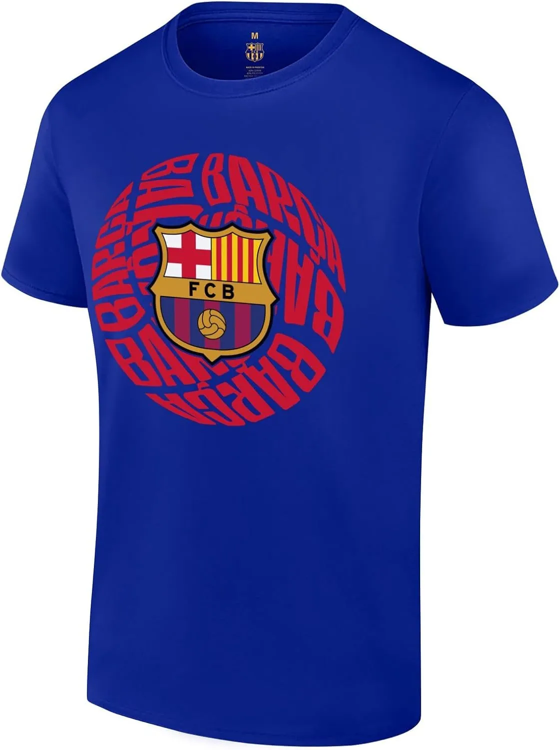 Icon Sports Officially Licensed FC Barcelona Ultimate Fan Pack, 5-Piece Soccer Set - Jacket, T-Shirts, Scarf & Soccer Ball