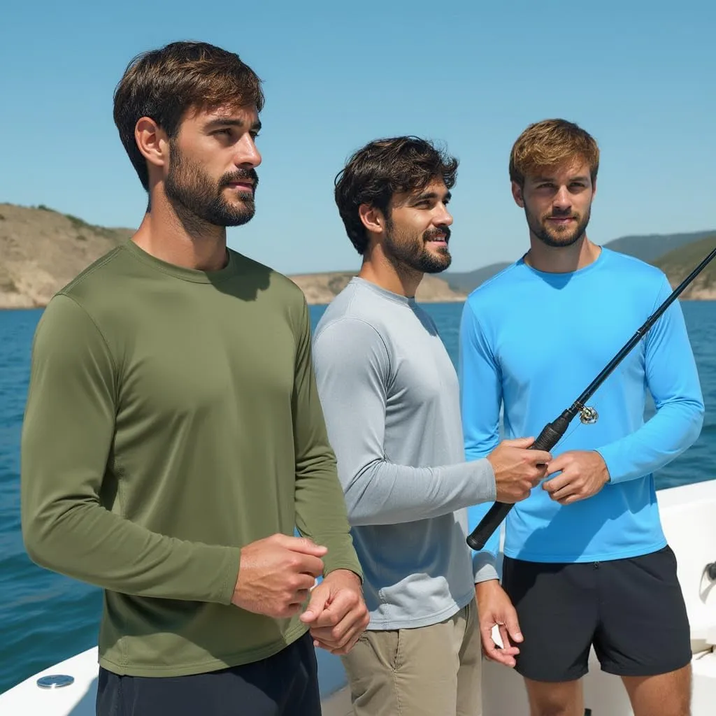 INGEAR Sun Shirts for Men Long Sleeve UV Protection, UPF 50 Sun Shirt, UV Shirts for Men, Men's Rash Guard Fishing Shirt