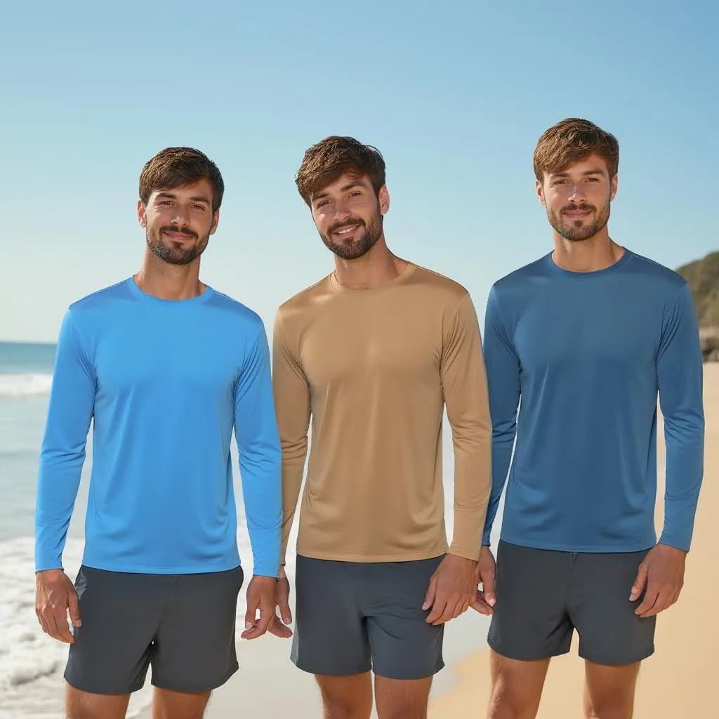 INGEAR Sun Shirts for Men Long Sleeve UV Protection, UPF 50 Sun Shirt, UV Shirts for Men, Men's Rash Guard Fishing Shirt