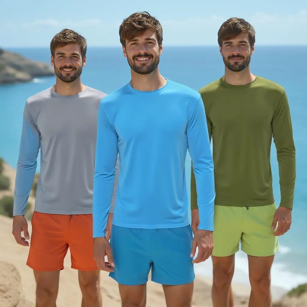 INGEAR Sun Shirts for Men Long Sleeve UV Protection, UPF 50 Sun Shirt, UV Shirts for Men, Men's Rash Guard Fishing Shirt