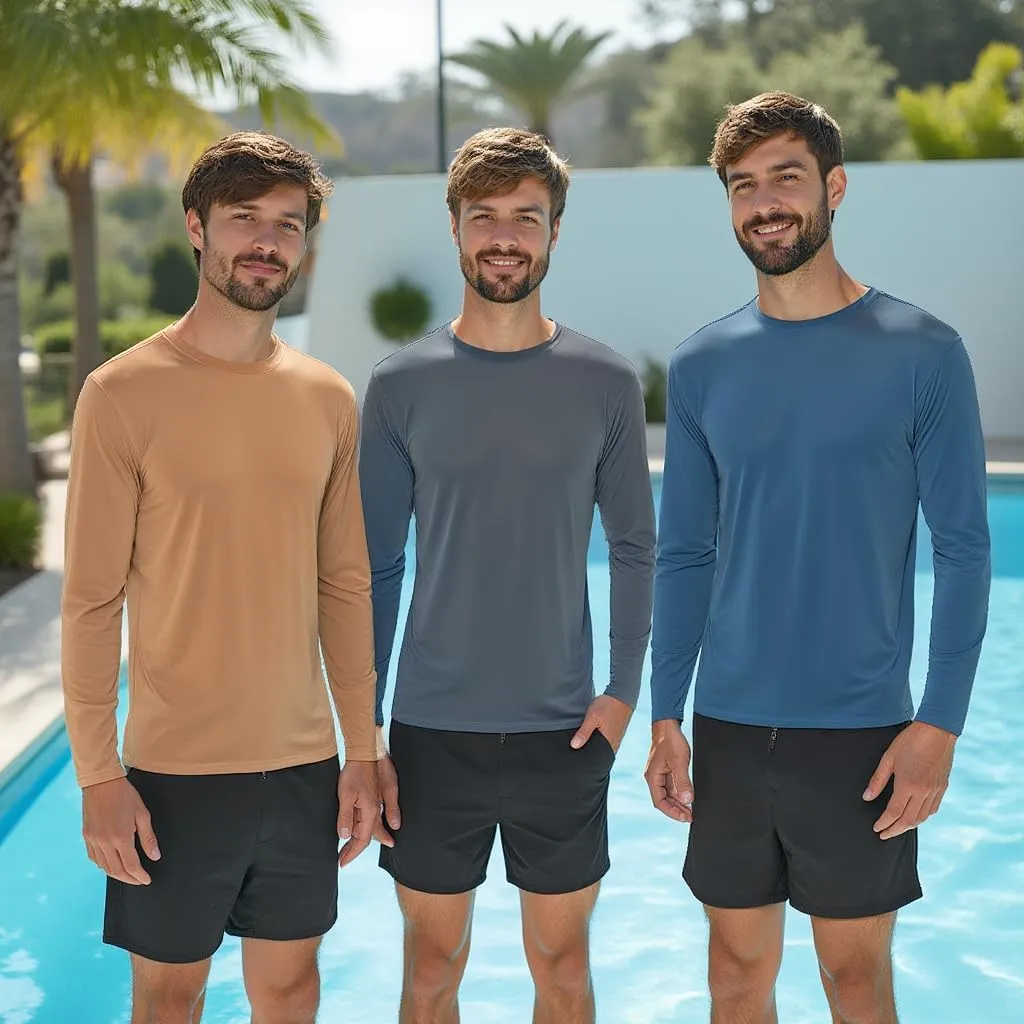 INGEAR Sun Shirts for Men Long Sleeve UV Protection, UPF 50 Sun Shirt, UV Shirts for Men, Men's Rash Guard Fishing Shirt