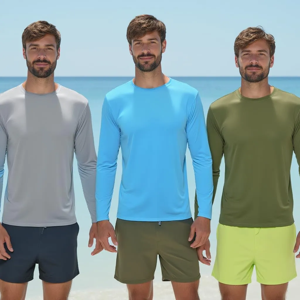 INGEAR Sun Shirts for Men Long Sleeve UV Protection, UPF 50 Sun Shirt, UV Shirts for Men, Men's Rash Guard Fishing Shirt