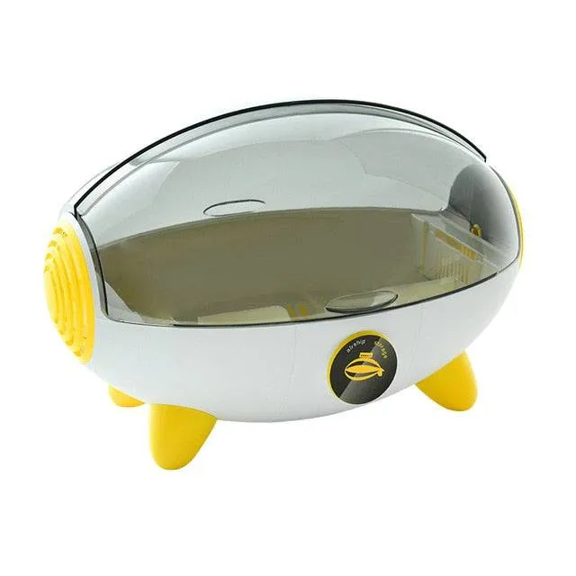 Japanise Space Capsule  Storage Rack Creative Airship Asphalt Bowl Rack