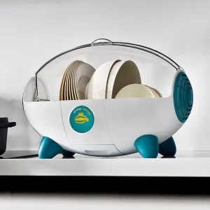 Japanise Space Capsule  Storage Rack Creative Airship Asphalt Bowl Rack