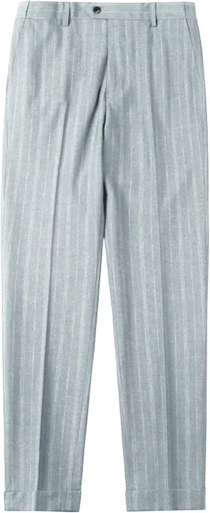 JEShifangjiusu Men's Classic Athletic Pants Slim Fit Business Dress Pants Chino Pant Flat Front Straight Fit Suit Pant (29,Grey), Grey, 29