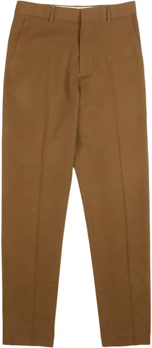 JEShifangjiusu Men's Flat Front Straight Fit Dress Pant Casual Skinny Stretch Chinos Pants Slim Fit Business Pant with Pocket (32,Brown), Brown, 32