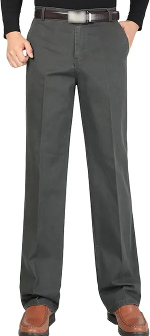 JEShifangjiusu Men's Stretch Dress Pants Casual Slim Fit Skinny Suit Pants Chino Pant Business Fit Flex Flat Front Pant (40,Dark Grey), Dark Grey, 40