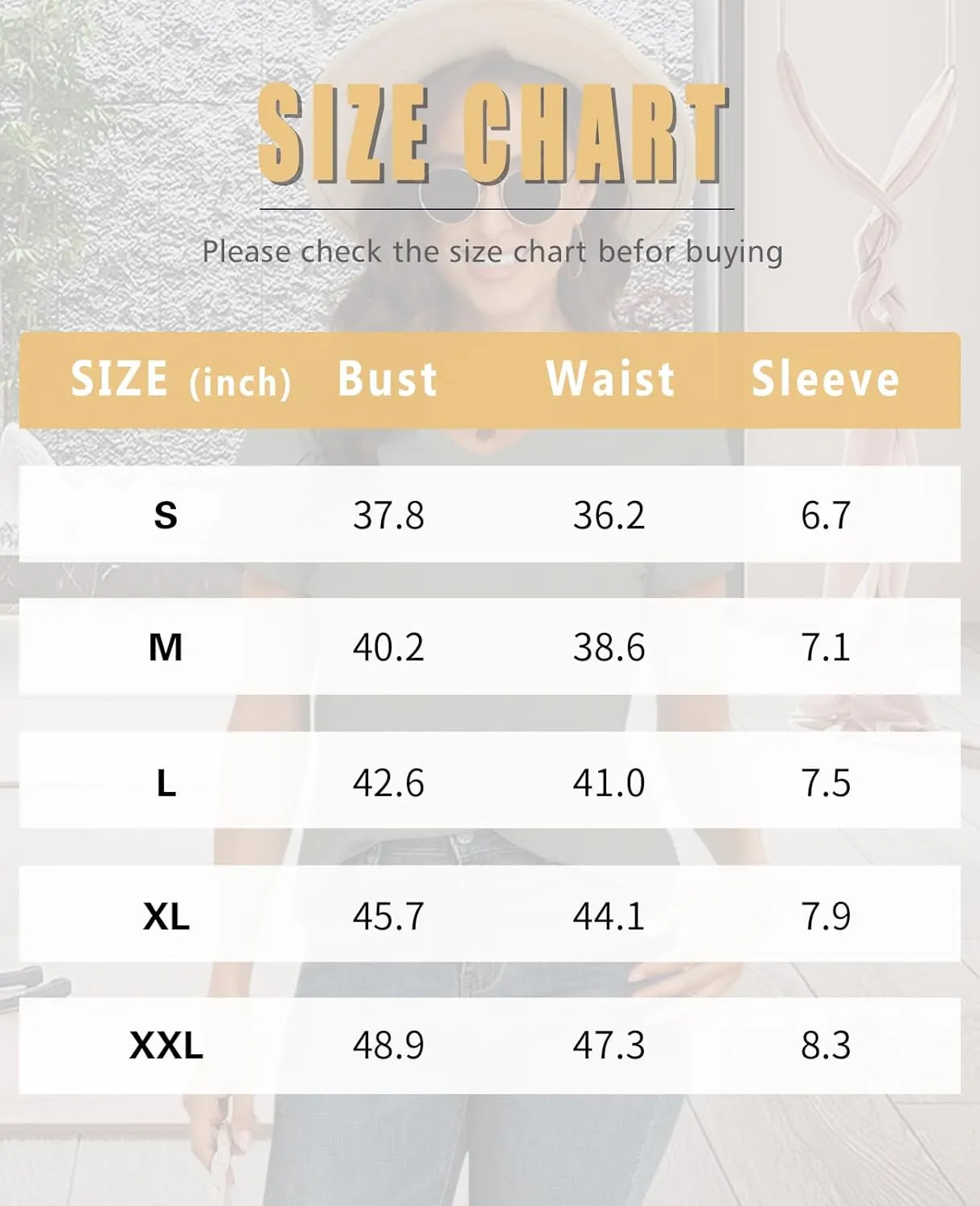 KevaMolly V Neck Basic T Shirts for Women UPF 50  Short Sleeve 2025 Summer Trendy Tops Solid Casual Loose Fit Tee Shirt