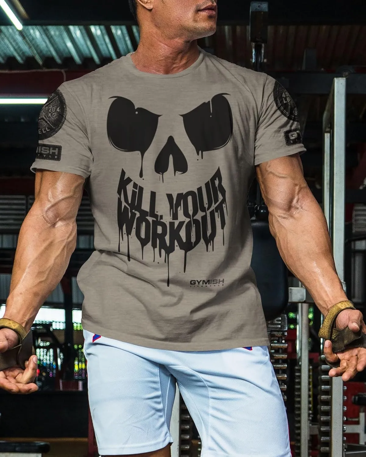KillWorkout Shirts for Men, Funny Workout Gym Shirt Lifting T-Shirt