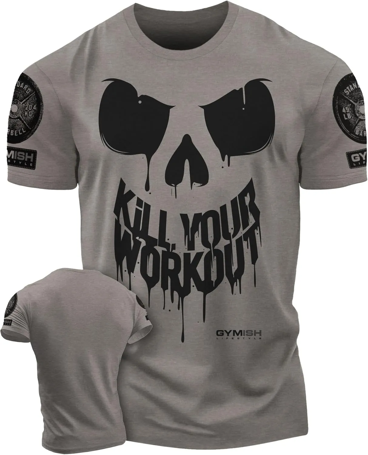 KillWorkout Shirts for Men, Funny Workout Gym Shirt Lifting T-Shirt