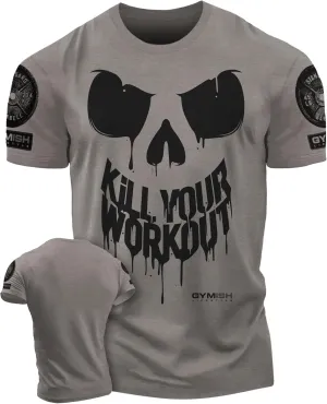 KillWorkout Shirts for Men, Funny Workout Gym Shirt Lifting T-Shirt