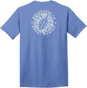 Koloa Surf Hawaiian Honu Turtle Logo Cotton T-Shirts in Regular, Big and Tall