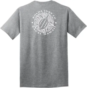 Koloa Surf Hawaiian Honu Turtle Logo Cotton T-Shirts in Regular, Big and Tall