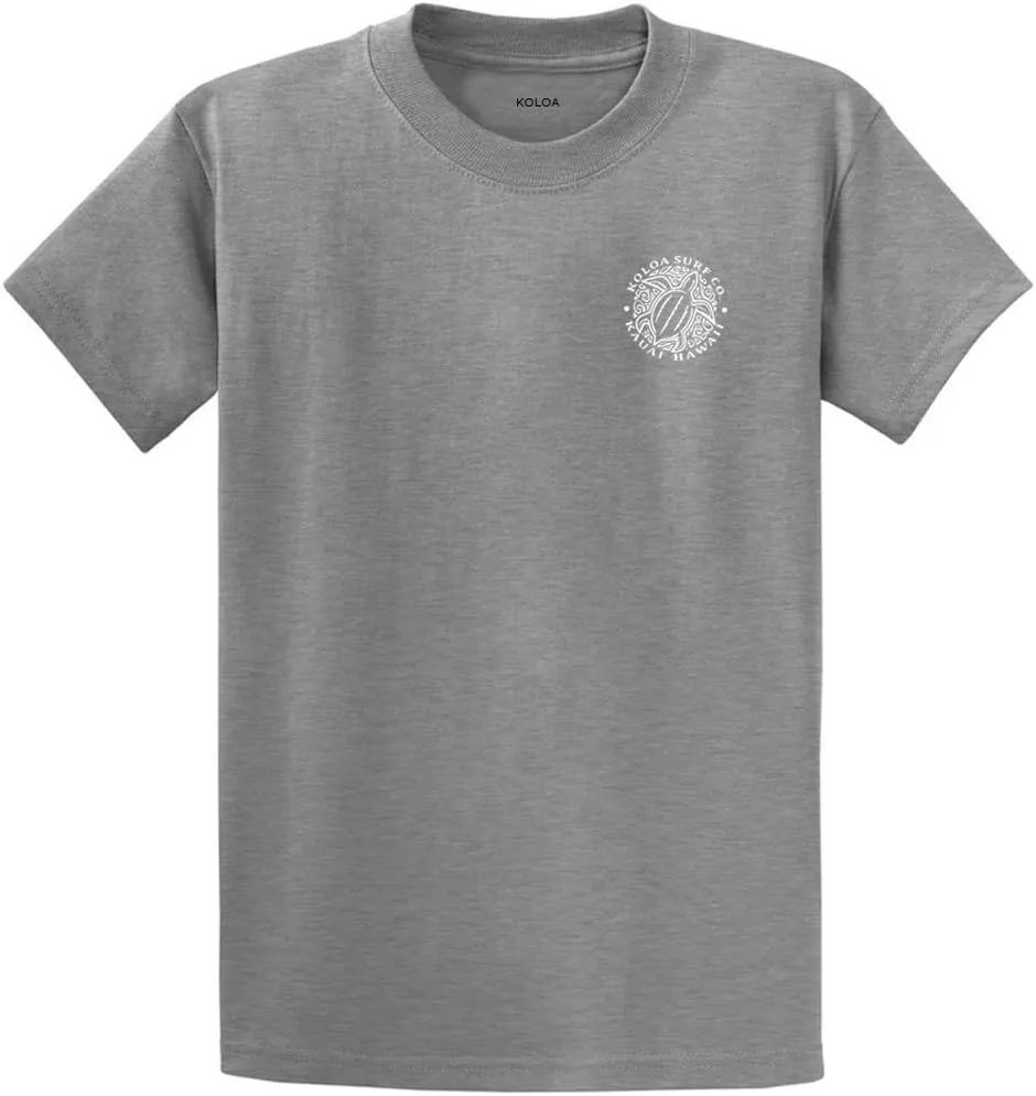 Koloa Surf Hawaiian Honu Turtle Logo Cotton T-Shirts in Regular, Big and Tall