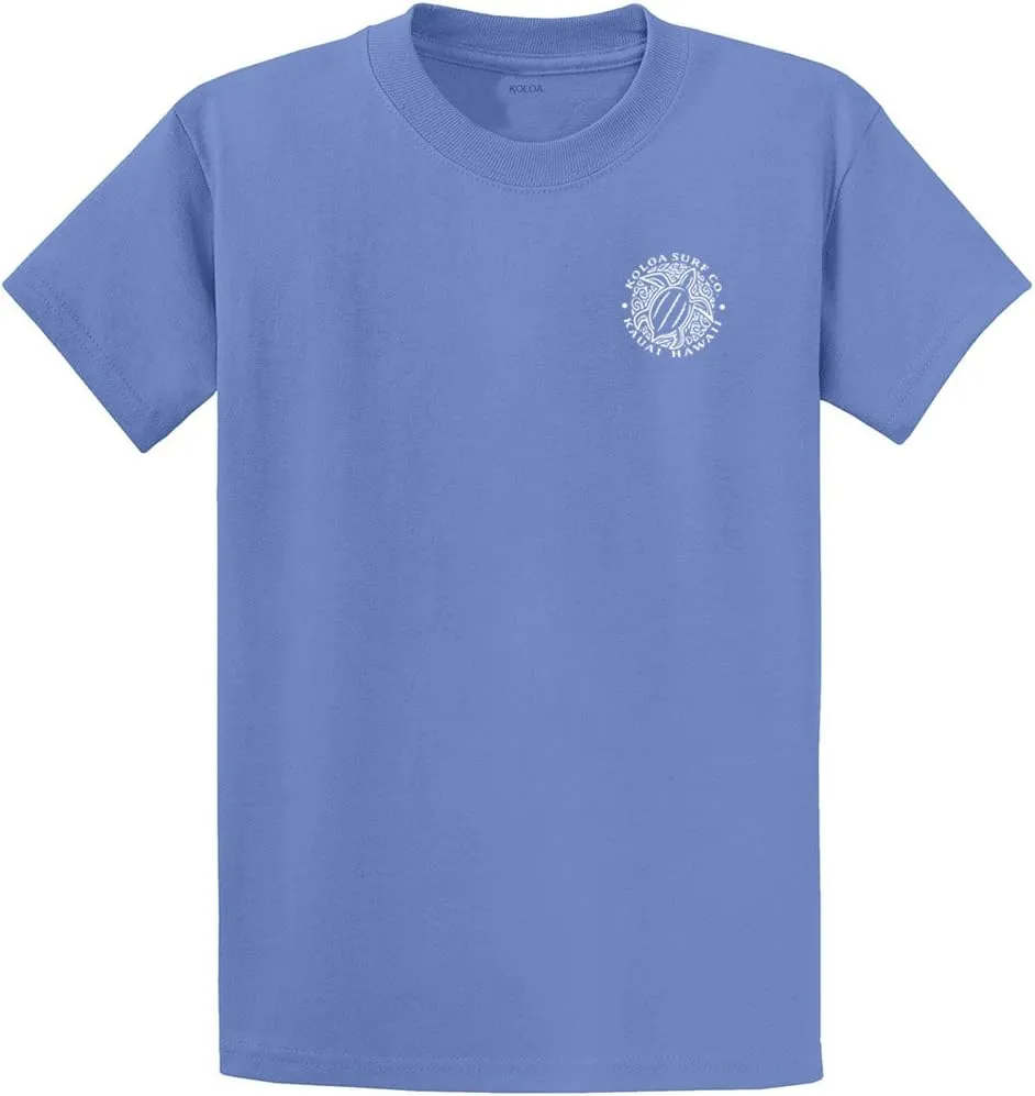 Koloa Surf Hawaiian Honu Turtle Logo Cotton T-Shirts in Regular, Big and Tall