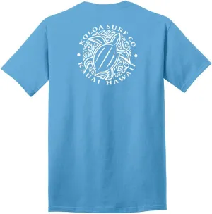 Koloa Surf Hawaiian Honu Turtle Logo Cotton T-Shirts in Regular, Big and Tall