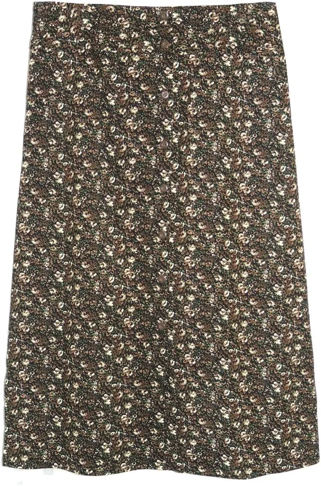 LA CERA Women's Corduroy Skirt