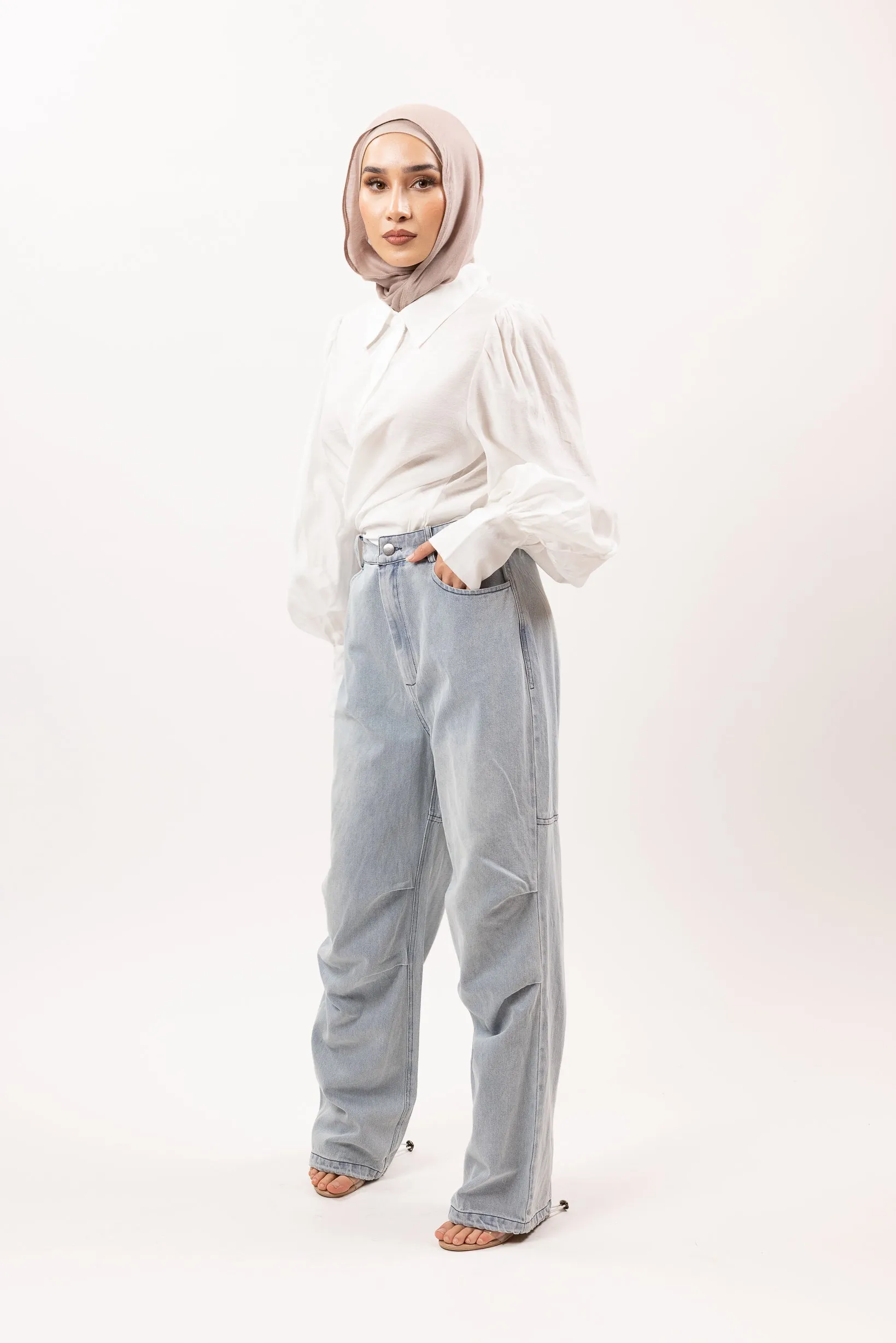 Lexi Denim Detailed Pants